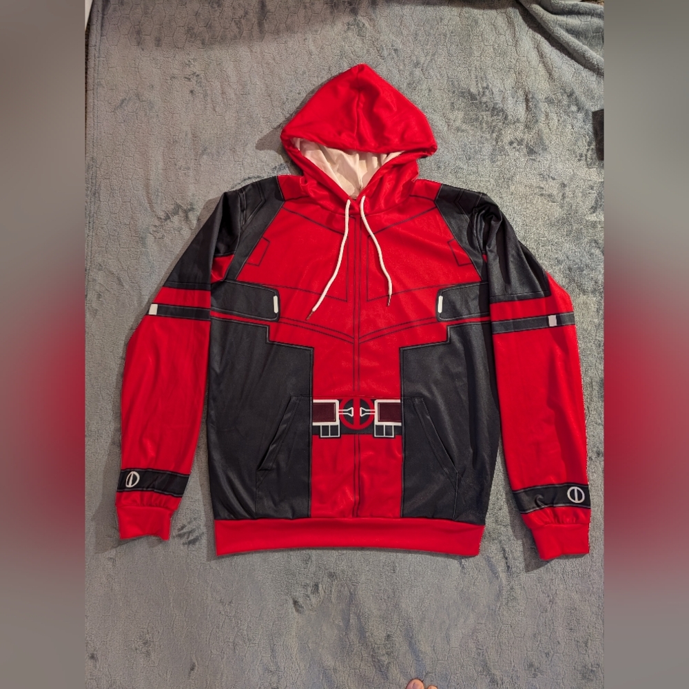 Cosplay Deadpool X-Men Pullover Hoodie Sweatshirt Superhero Jacket Coat